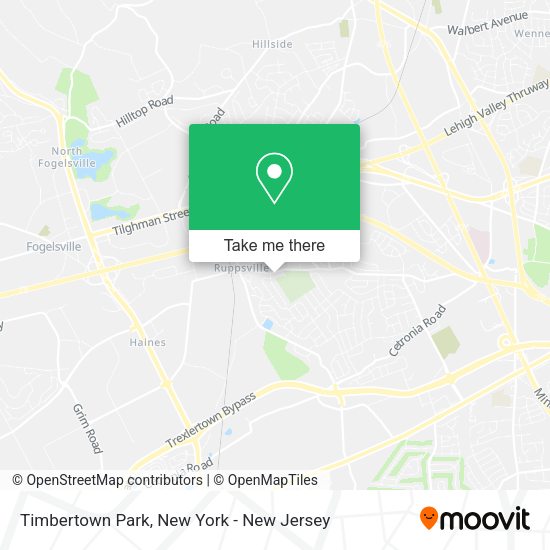 Mapa de Timbertown Park, Allentown, PA 18104