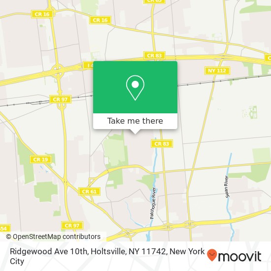 Ridgewood Ave 10th, Holtsville, NY 11742 map