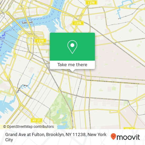 Mapa de Grand Ave at Fulton, Brooklyn, NY 11238