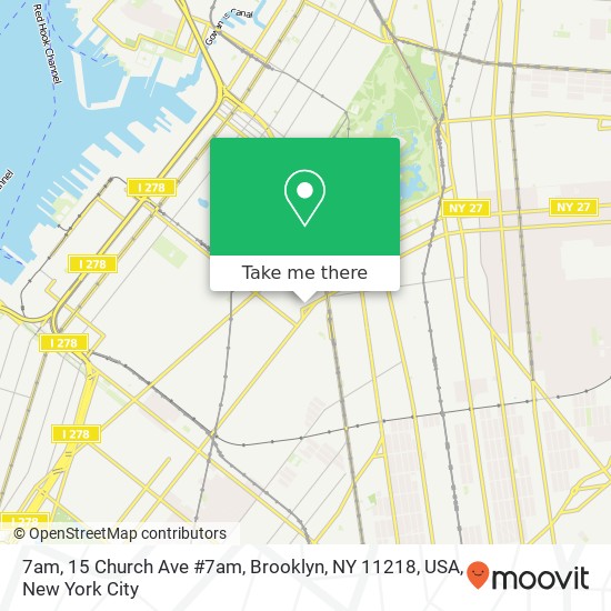 Mapa de 7am, 15 Church Ave #7am, Brooklyn, NY 11218, USA