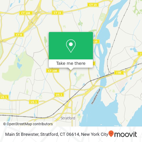 Mapa de Main St Brewster, Stratford, CT 06614