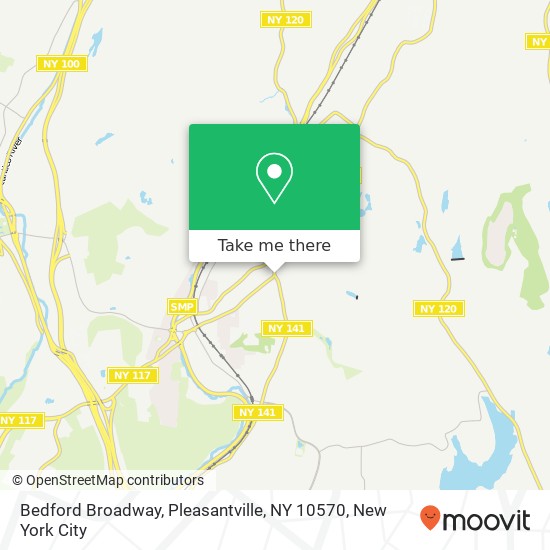 Mapa de Bedford Broadway, Pleasantville, NY 10570
