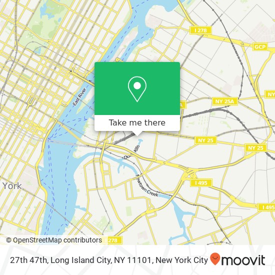 27th 47th, Long Island City, NY 11101 map