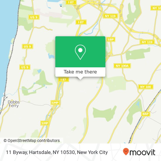 Mapa de 11 Byway, Hartsdale, NY 10530