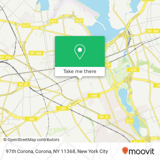Mapa de 97th Corona, Corona, NY 11368