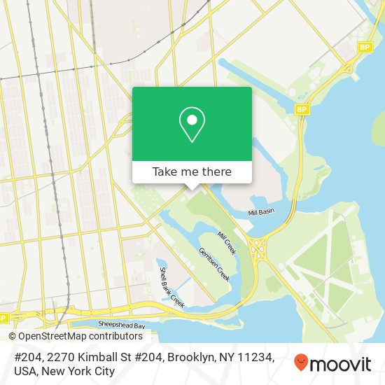 #204, 2270 Kimball St #204, Brooklyn, NY 11234, USA map