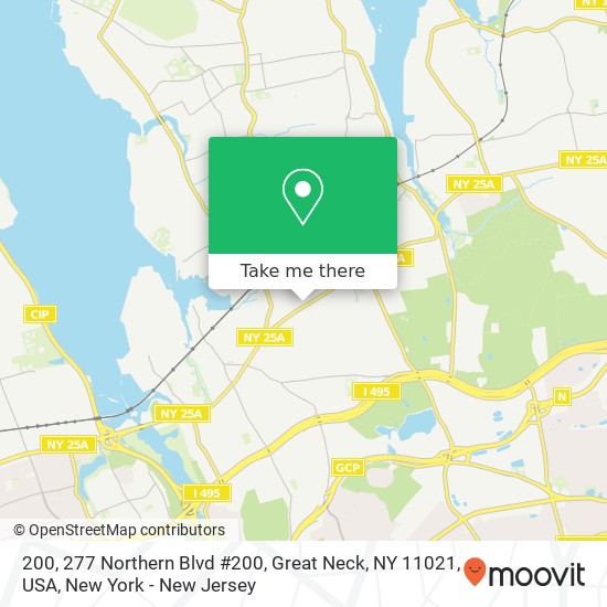 Mapa de 200, 277 Northern Blvd #200, Great Neck, NY 11021, USA