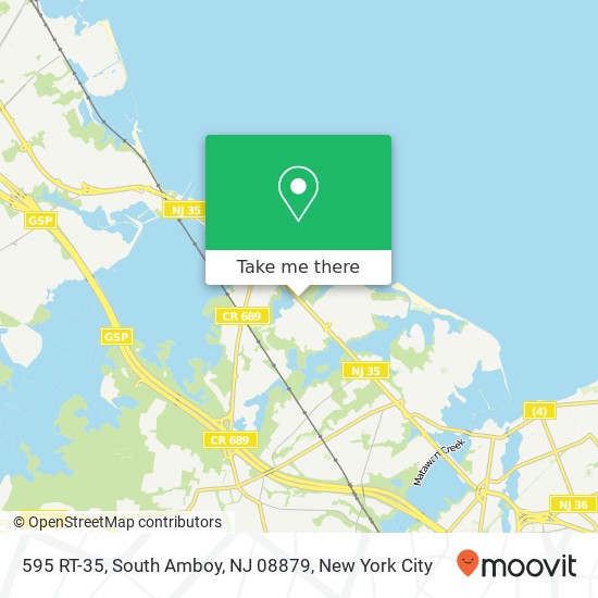 Mapa de 595 RT-35, South Amboy, NJ 08879