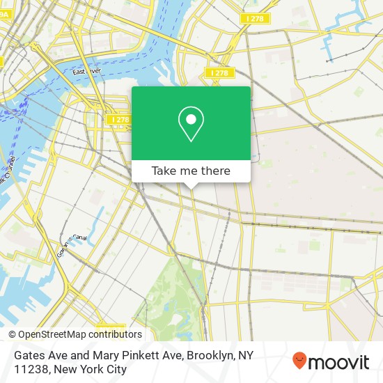 Mapa de Gates Ave and Mary Pinkett Ave, Brooklyn, NY 11238