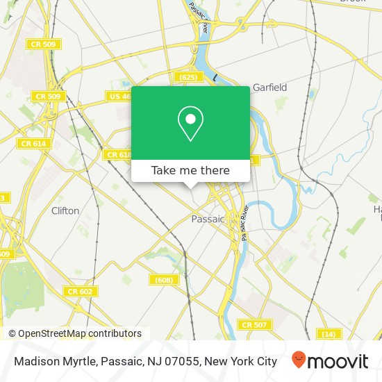 Madison Myrtle, Passaic, NJ 07055 map