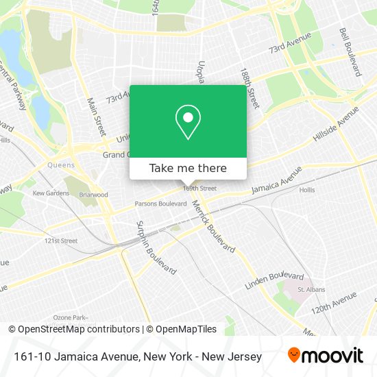 161-10 Jamaica Avenue map