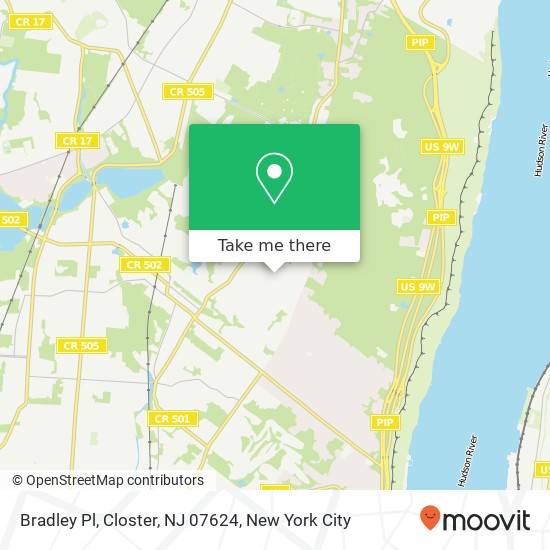 Bradley Pl, Closter, NJ 07624 map