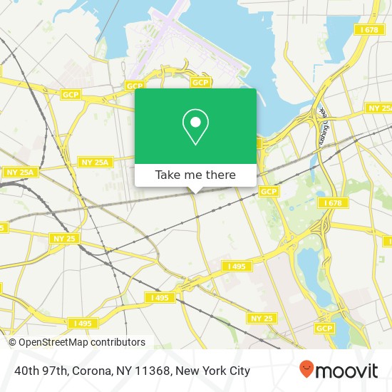 Mapa de 40th 97th, Corona, NY 11368