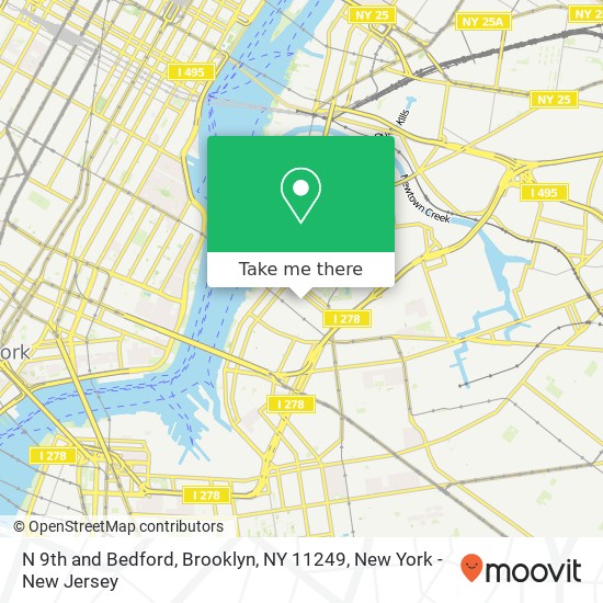 N 9th and Bedford, Brooklyn, NY 11249 map