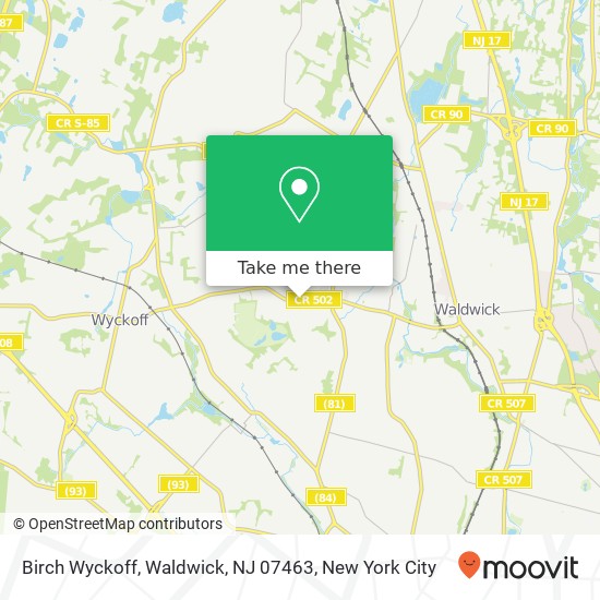 Birch Wyckoff, Waldwick, NJ 07463 map