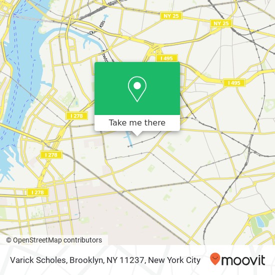 Mapa de Varick Scholes, Brooklyn, NY 11237