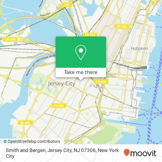 Mapa de Smith and Bergen, Jersey City, NJ 07306