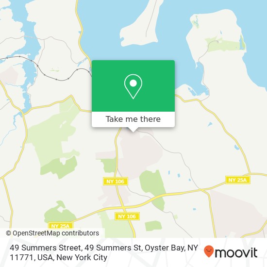 49 Summers Street, 49 Summers St, Oyster Bay, NY 11771, USA map