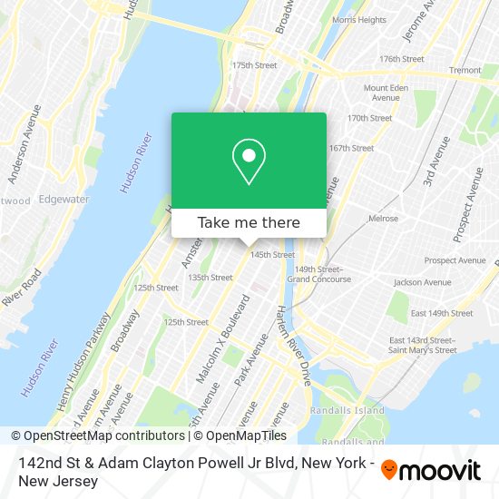 142nd St & Adam Clayton Powell Jr Blvd map