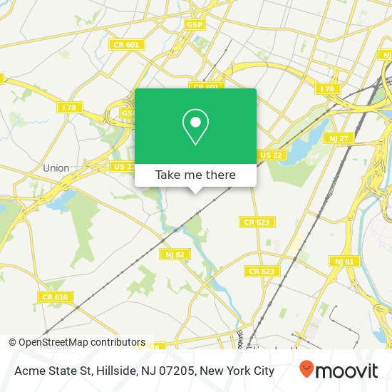 Mapa de Acme State St, Hillside, NJ 07205