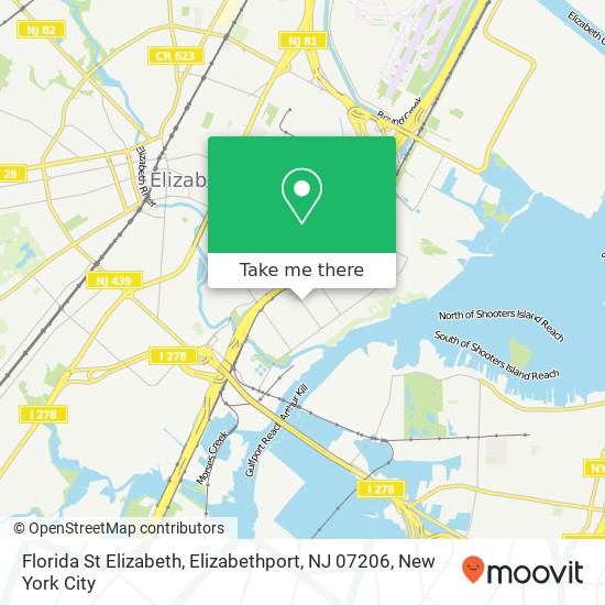 Florida St Elizabeth, Elizabethport, NJ 07206 map