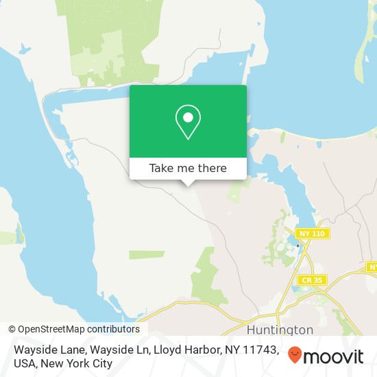 Wayside Lane, Wayside Ln, Lloyd Harbor, NY 11743, USA map