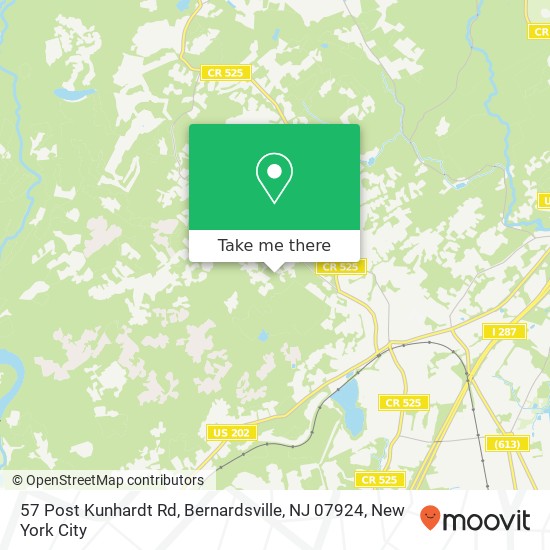 57 Post Kunhardt Rd, Bernardsville, NJ 07924 map