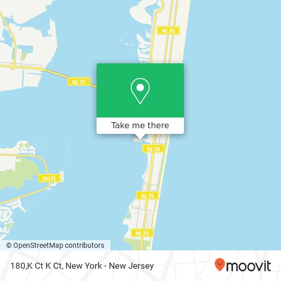 Mapa de 180,K Ct K Ct, Seaside Park, NJ 08752