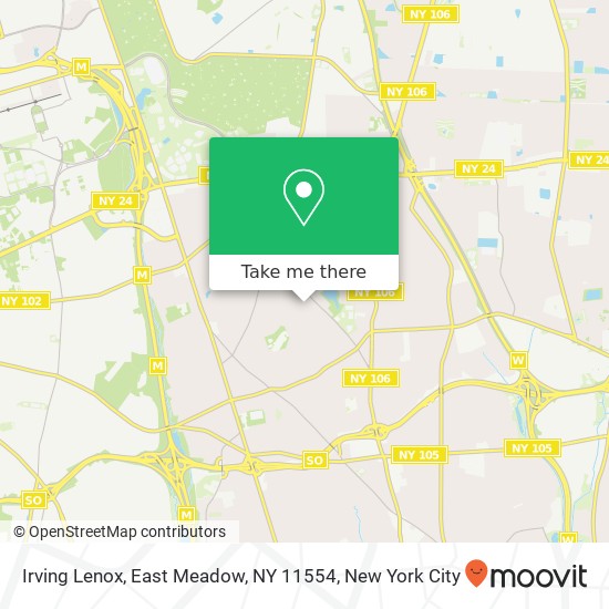 Mapa de Irving Lenox, East Meadow, NY 11554
