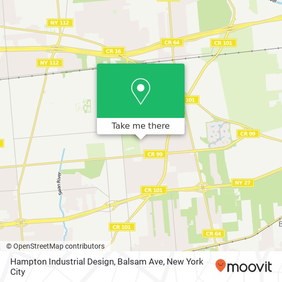 Mapa de Hampton Industrial Design, Balsam Ave