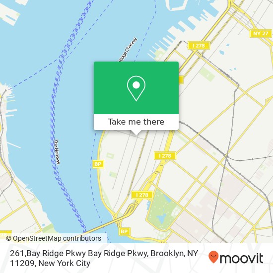 261,Bay Ridge Pkwy Bay Ridge Pkwy, Brooklyn, NY 11209 map