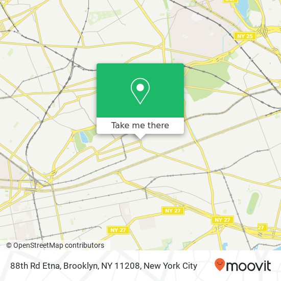 Mapa de 88th Rd Etna, Brooklyn, NY 11208