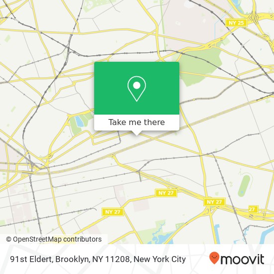 Mapa de 91st Eldert, Brooklyn, NY 11208