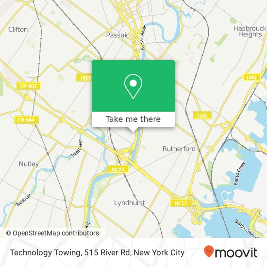 Technology Towing, 515 River Rd map