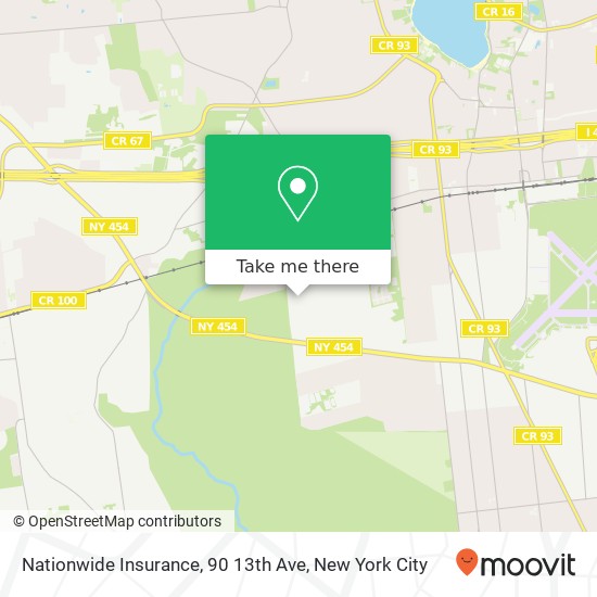 Mapa de Nationwide Insurance, 90 13th Ave