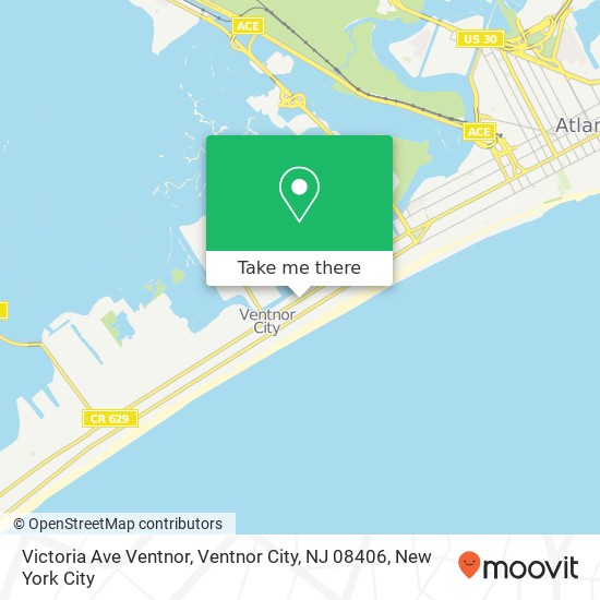 Victoria Ave Ventnor, Ventnor City, NJ 08406 map