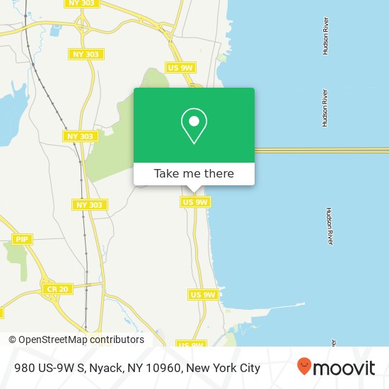 Mapa de 980 US-9W S, Nyack, NY 10960