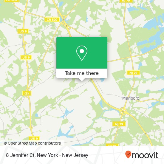8 Jennifer Ct, Marlboro, NJ 07746 map