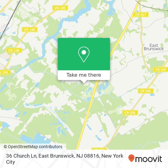 36 Church Ln, East Brunswick, NJ 08816 map