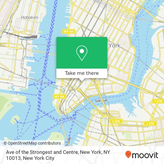 Ave of the Strongest and Centre, New York, NY 10013 map