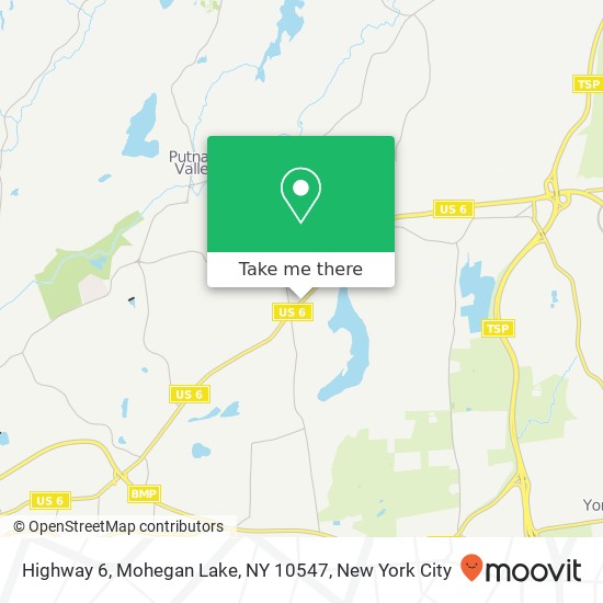 Highway 6, Mohegan Lake, NY 10547 map