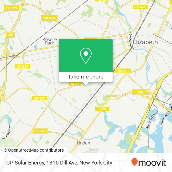 Mapa de GP Solar Energy, 1310 Dill Ave