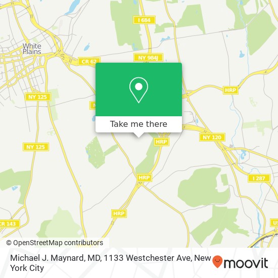 Michael J. Maynard, MD, 1133 Westchester Ave map