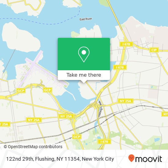 Mapa de 122nd 29th, Flushing, NY 11354