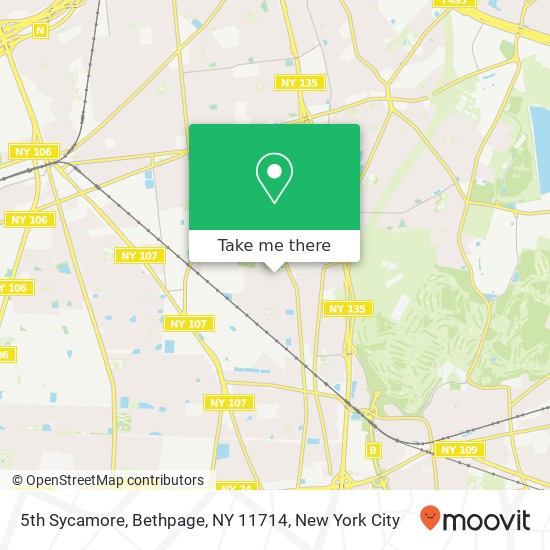 5th Sycamore, Bethpage, NY 11714 map