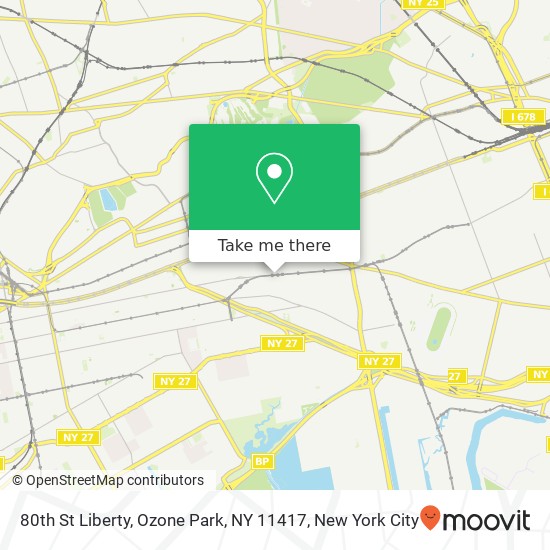 Mapa de 80th St Liberty, Ozone Park, NY 11417