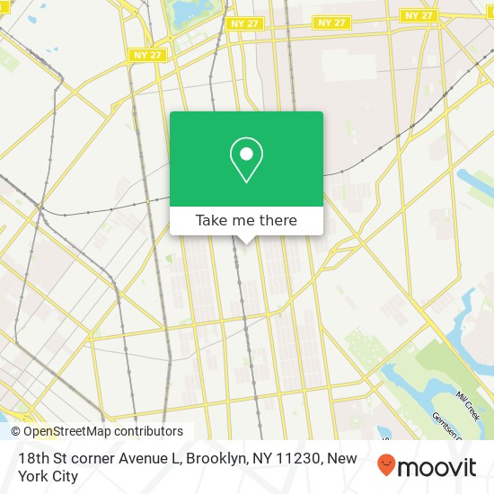 18th St corner Avenue L, Brooklyn, NY 11230 map