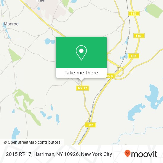 2015 RT-17, Harriman, NY 10926 map