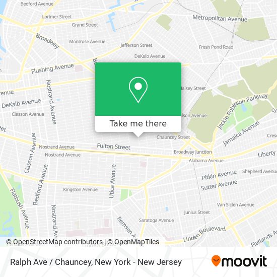 Mapa de Ralph Ave / Chauncey