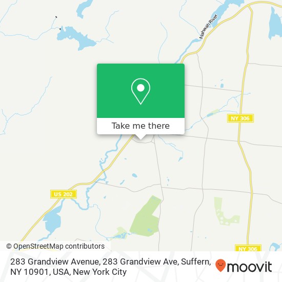 Mapa de 283 Grandview Avenue, 283 Grandview Ave, Suffern, NY 10901, USA